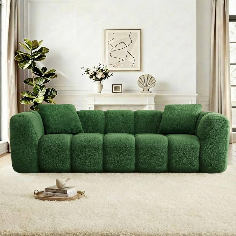 Spruce & Spring Compressed 3 Seat Boneless Sofa for Living Room