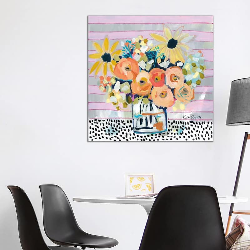 iCanvas "Pink Lemonade" by Kait Roberts Canvas Print - 37x37x1.5