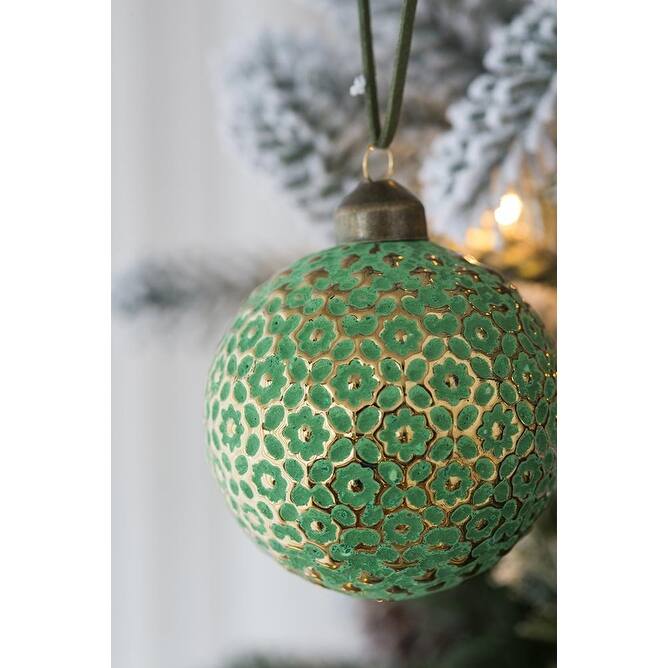 D3" Christmas Ball Ornaments, Glass Decorative Hanging Ball Christmas Tree Ornaments for Holiday, Set of 12