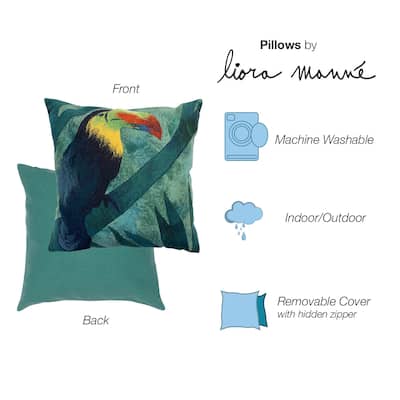 Liora Manne Visions IV Jungle Bird Indoor/Outdoor Pillow