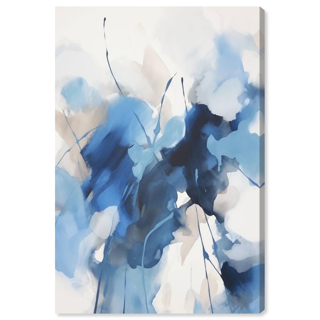 Fleur Bleue I Canvas by Art Remedy, Gallery Wrapped