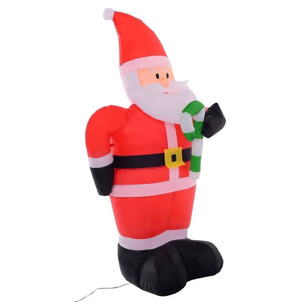 Shop Costway 4 Ft Airblown Inflatable Christmas Xmas Santa Claus