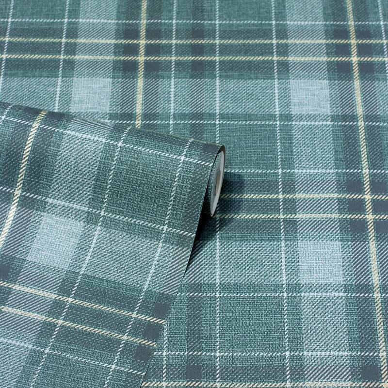 Arthouse Earl Dark Green Tartan Wallpaper