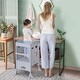 preview thumbnail 24 of 25, Qaba Kids Step Stool Folding Design, Bed Step Stool - 22" L x 22" W x 36.5" H