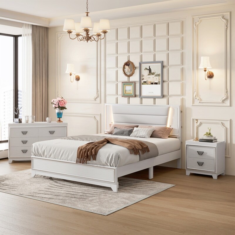 White 3 Piece Bedroom Sets - Bed Bath & Beyond