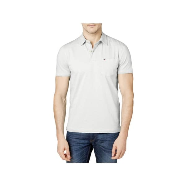 Shop Tommy Hilfiger Mens Polo Shirt Custom Fit Casual Free