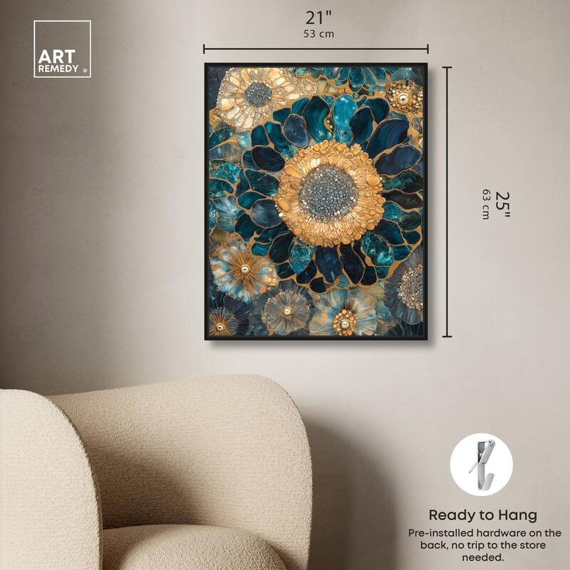 Opulent Geode II Canvas by Art Remedy