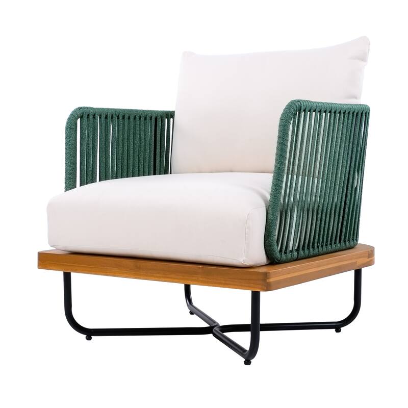 Christopher Knight Home- Mason Acacia Wood Outdoor Conversation Set