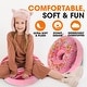 preview thumbnail 5 of 23, Cheer Collection Reversible Plush Donut Throw Pillow