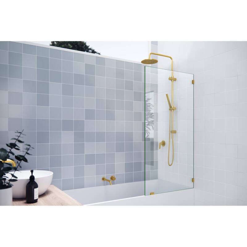 Glass Warehouse GW-BF-32 Vela 58-1/4" High x 32" Wide Shower Screen