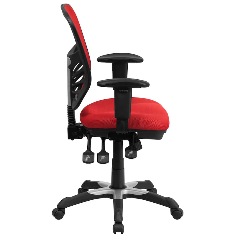 Mid-back Blue Mesh Adjustable Ergonomic Office Chair
