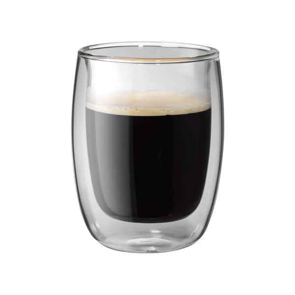 ZWILLING Sorrento Plus Double Wall Glassware 2-pc Coffee Glass Mug Set
