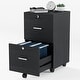preview thumbnail 36 of 44, 2-Drawer Rolling Wood File Cabinet with Lock