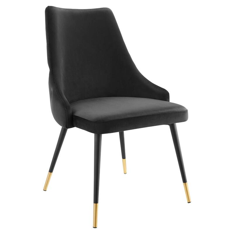 Modway Adorn Dining Side Chair Performance Velvet in Navy, Set of 2