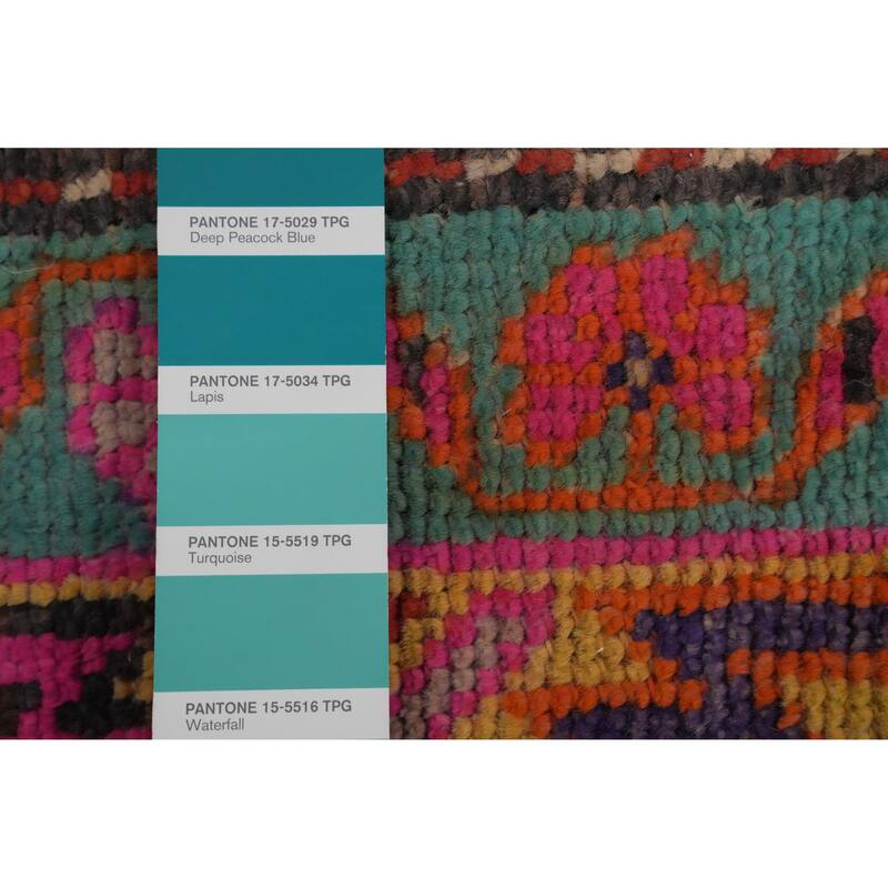 Hand Knotted Oriental 100% Wool Carpet Traditional Tribal Oranges & Rust Lori Runner Rug - 11' 10'' X 3' 1''