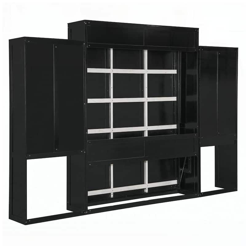 Murphy Bed with Vanity and Cabinets
