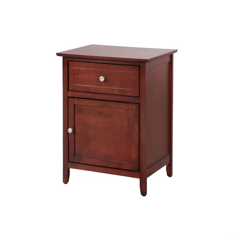 Transitional Cherry Nightstand with Large Drawer