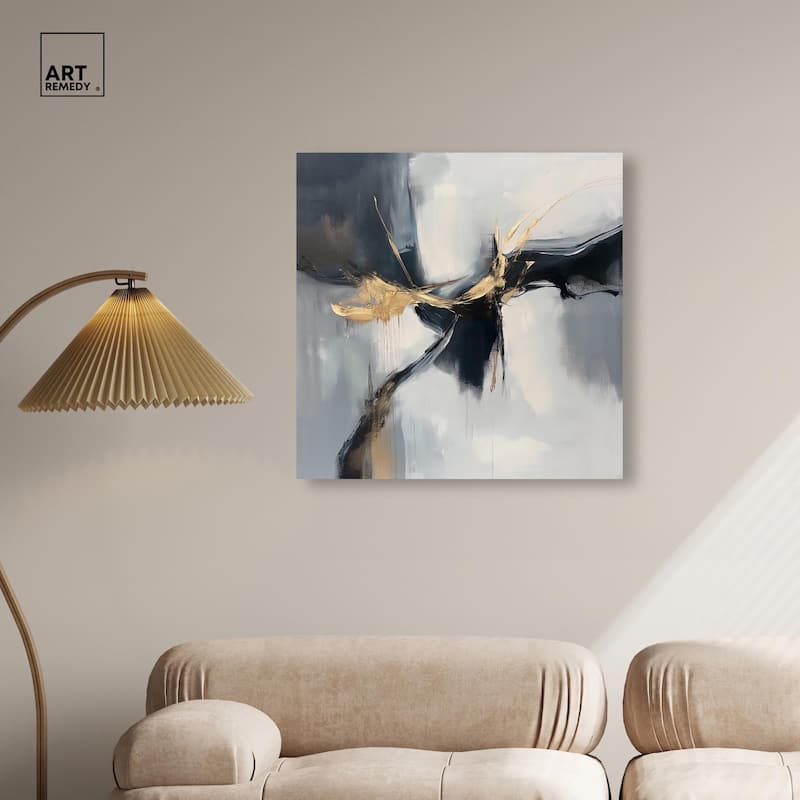 Golden Fissure I Canvas by Art Remedy, Gallery Wrapped