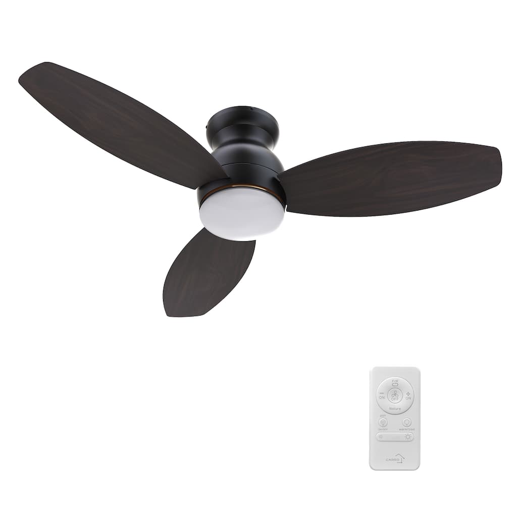 CARRO Reed 48" Indoor Ceiling Fan with Light and Remote - N/A