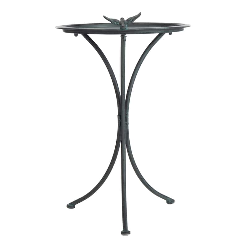 SAFAVIEH Jackeline Iron Outdoor Bird Bath - 21 In. W x 19 In. D x 29 In. H - 21Wx19Dx29H