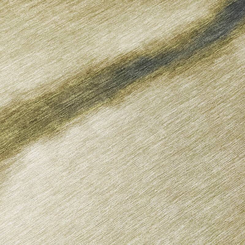 Machine Washable Indoor/ Outdoor Modern Landscape Chantille Rug