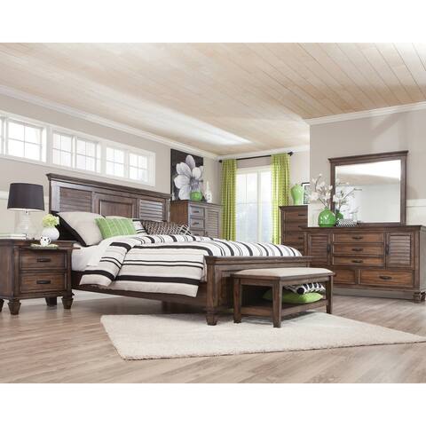 Capistrano Burnished Oak 3-piece Queen Bedroom Set with Dresser