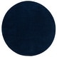 preview thumbnail 42 of 45, SAFAVIEH Vision Hellin Contemporary Solid Rug 6'7" Round - Navy - Round