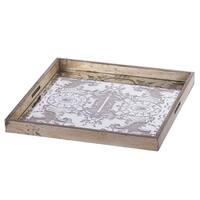 A&B Home Idony Champagne Classic Mirrored Tray