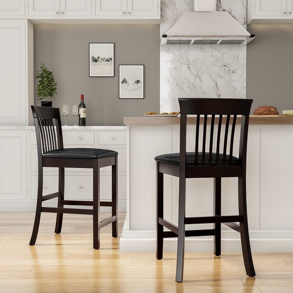 Copper Grove Floresti Black Slat-back Counter Stool. Opens flyout.