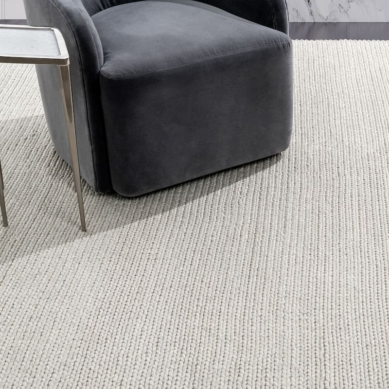 Ben Soleimani Braided New Zealand Wool and Viscose Hand Woven Rug