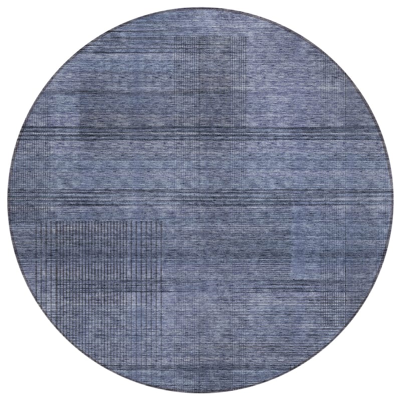 Machine Washable Indoor/ Outdoor Chantille Contemporary Imprints Rug