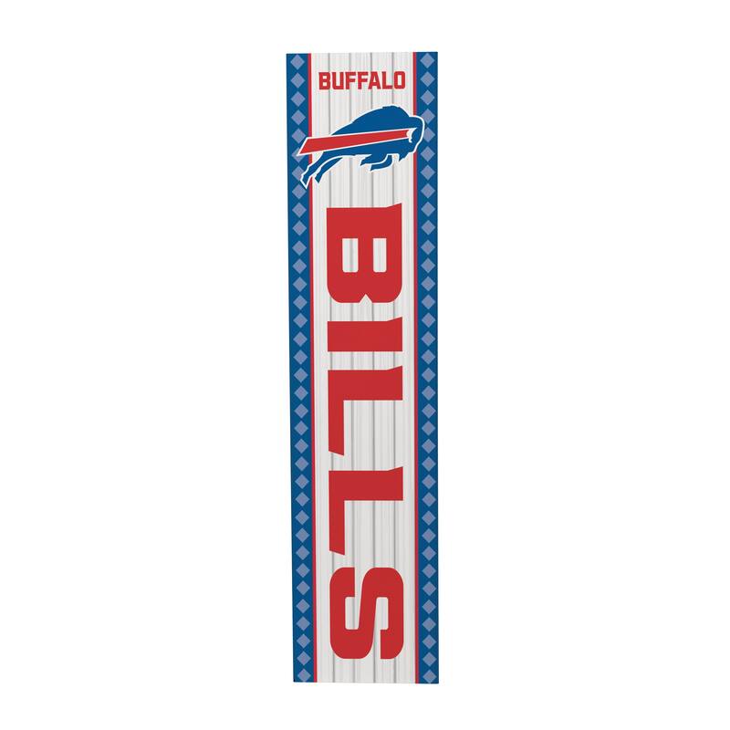 47" Double Sided Seasonal Porch Leaner, Buffalo Bills - 47" x 11.25"