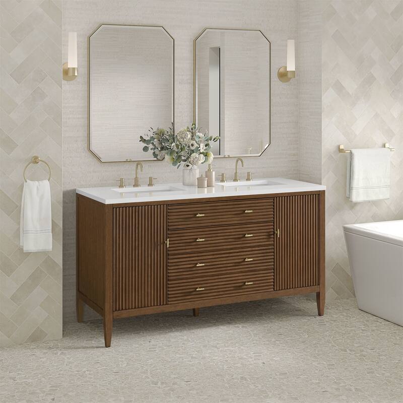 James Martin Vanities 485-V60D-M Myrrin 60" Free Standing Double Basin