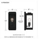 preview thumbnail 8 of 6, Eastover 1-Light Earth Black Outdoor Wall Lantern