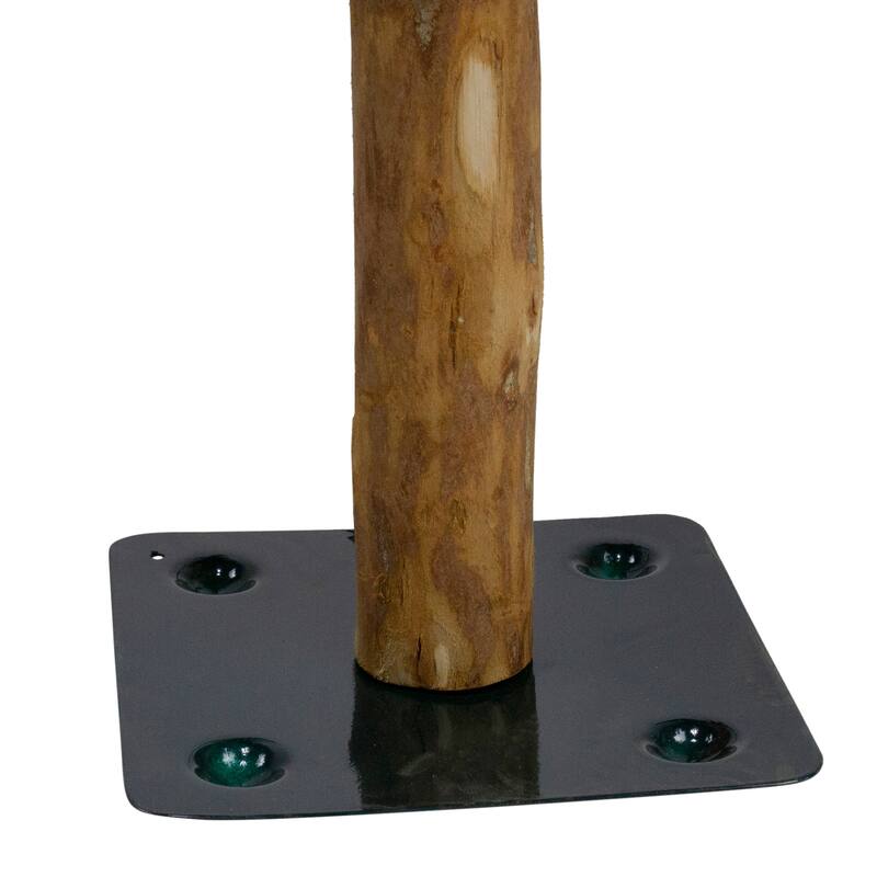 Pre-Lit Medium Alpine Artificial Christmas Tree - 3' - Multi Lights - 3 Foot