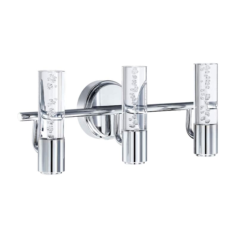 3 Light Modern Silver Wall Sconces - Silver