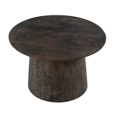 Hattie 23.5 in. W Round Drum Coffee Table