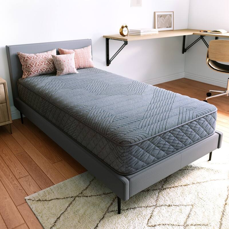 SweDrea Twin Size 8 in. Hybrid Mattress – Medium Firm Breathable and Supportive for Pressure Relief in Dorms, Apartments