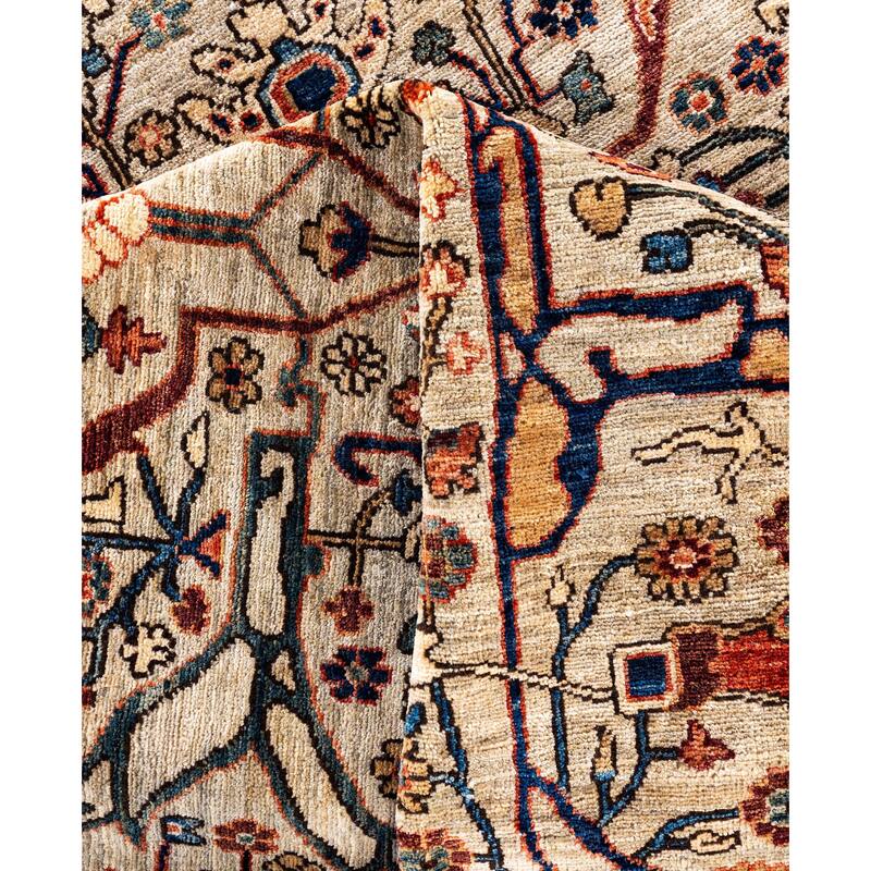 Serapi One-of-a-Kind Hand-Knotted Area Rug - Ivory - 8' 0" x 9' 10"
