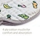 preview thumbnail 3 of 3, 2-in-1 Non-Slip Baby Burp Cloth and Bib - Bunny/Veggies, 2 pack
