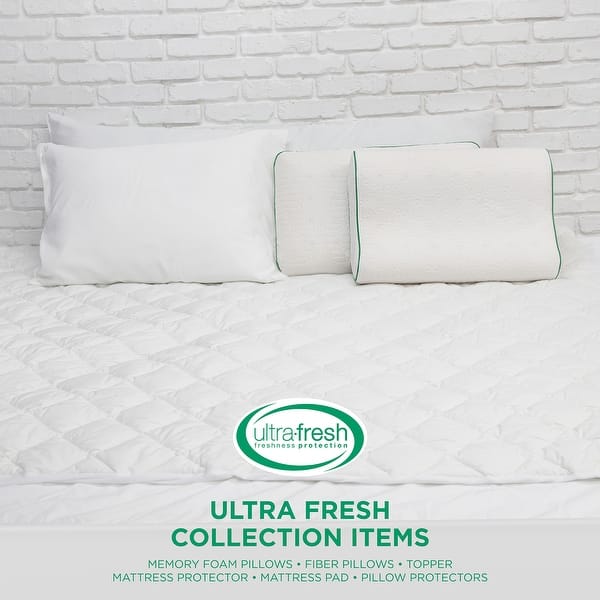 Fresh and Clean Bed Pillow Protector Pair with Antimicrobial Ultra