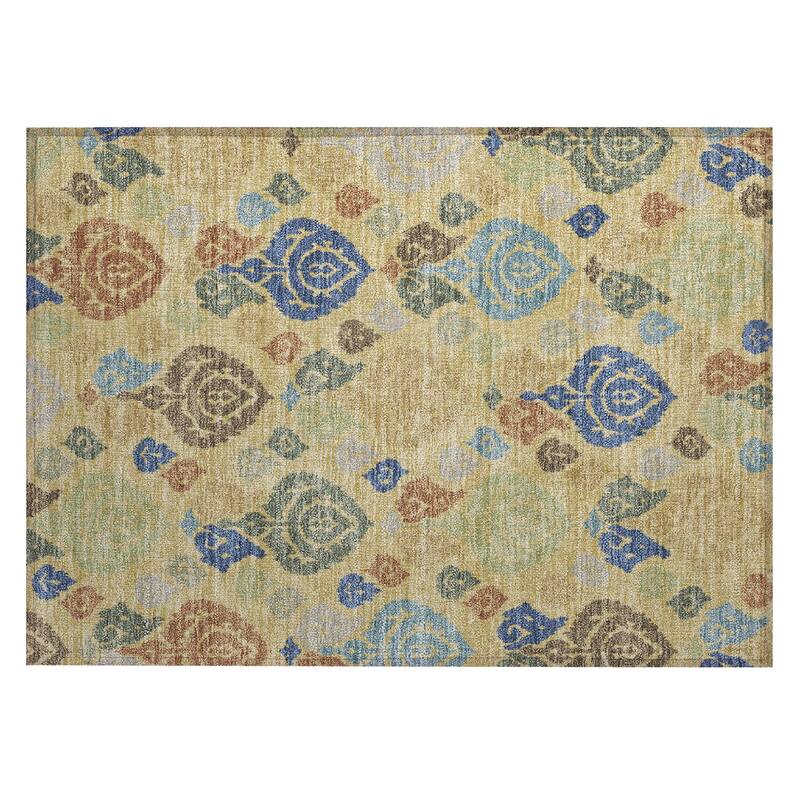 Machine Washable Indoor/ Outdoor Casual Zona Chantille Rug