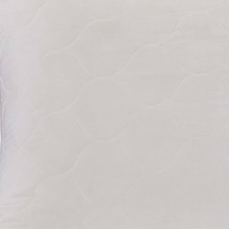 HomeRoots Cotton Latex Foam And Wool Hypoallergenic Queen Size Bed Pillow - Ivory