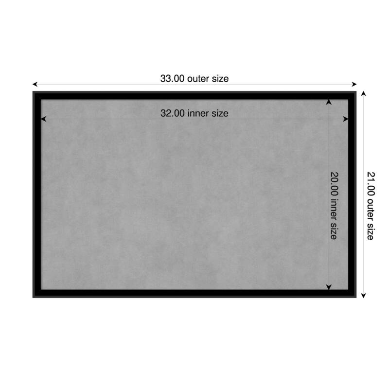 Amanti Art Incline Black Framed - 33 x 21 in - Incline Black