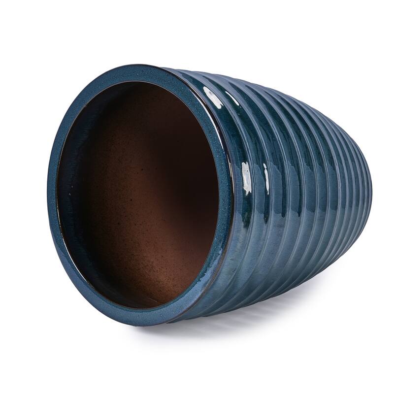 Handmade 17" Ceramic Planter for Monstera & Fiddle Leaf Fig