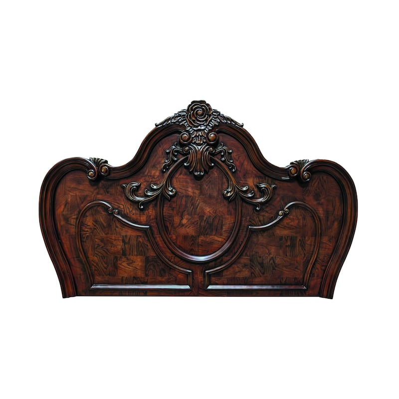 Furniture of America Eugene Traditional Solid Wood Panel Bed