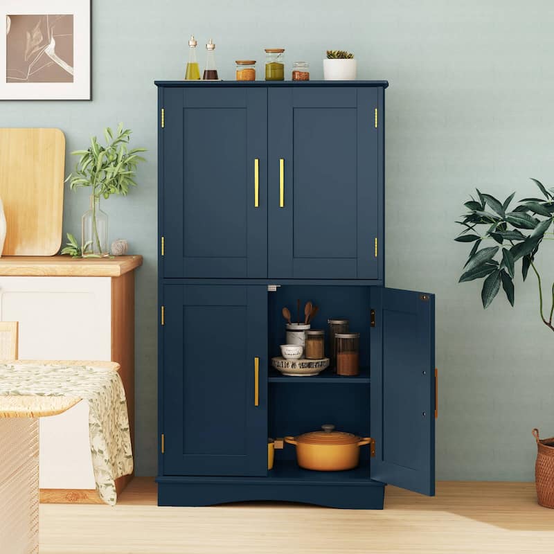 Costway Bathroom Floor Storage Cabinet 43.5" Freestanding Pantry - See Details