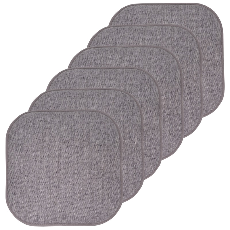 Sweet Home Collection Alexis Memory Foam No Slip Back Chair Pad Cushion 16" x 16"