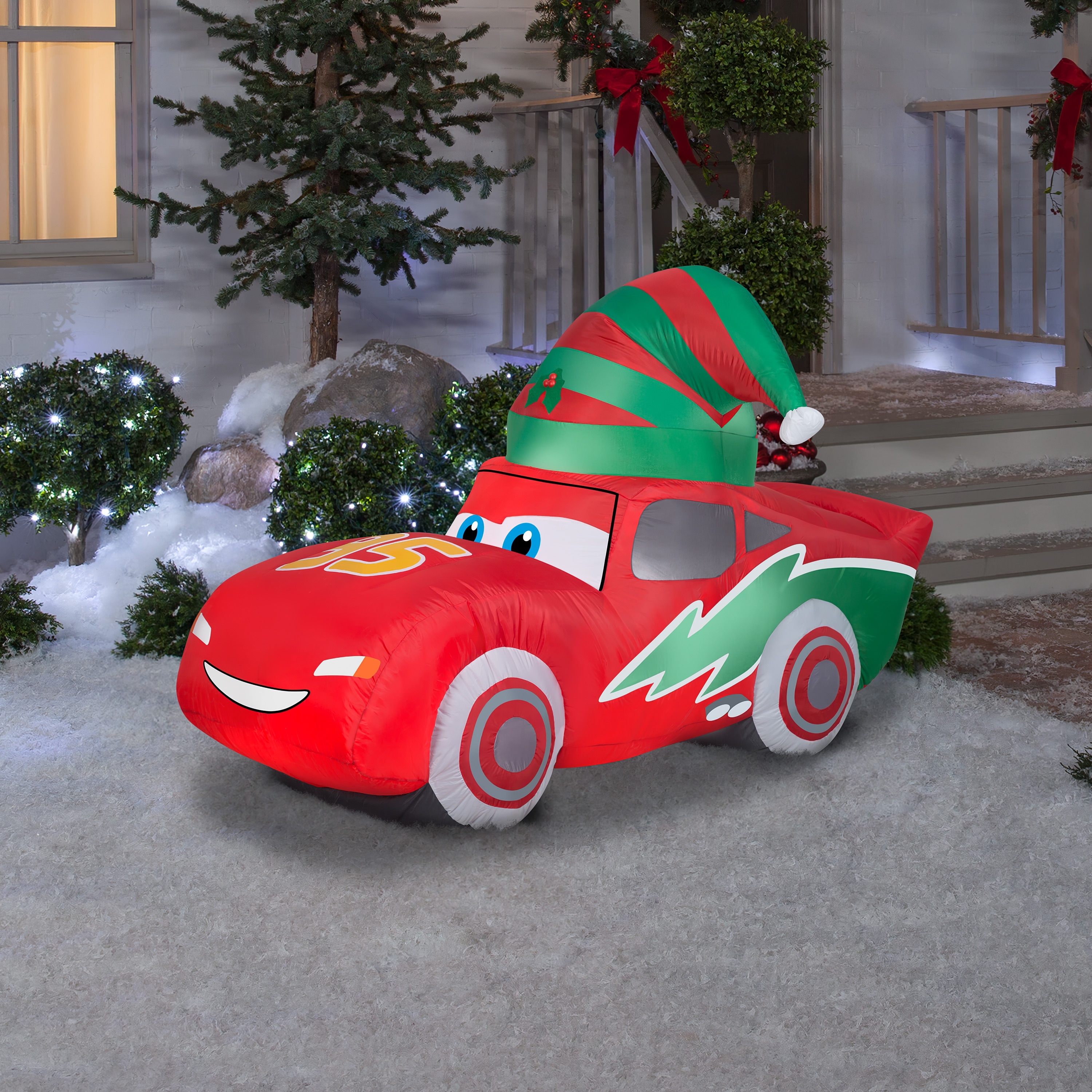 Airblown McQueen w Stocking Cap S LG Disney