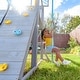 preview thumbnail 6 of 25, Teamson Kids Everett Plus Swing Set Playset with Platform, Rock Wall, and Wave Slide